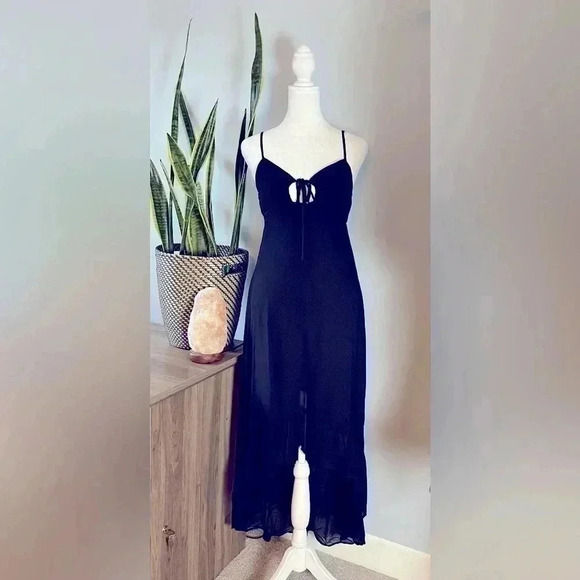 NWT Sleeveless black midi high-low dress from Wild Fable - Picture 2 of 6